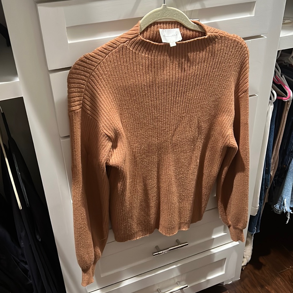Like And Dot Brown Sweater Xs